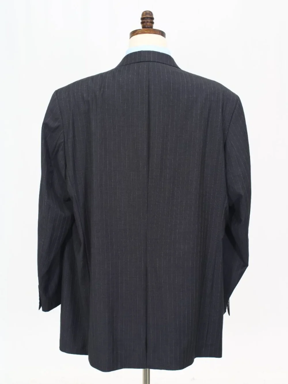 Ralph Lauren 52L 48x33 Gray Full Suit 2-Button Stripe R922
